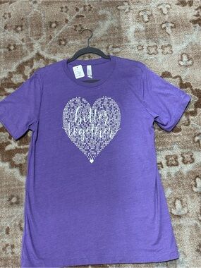 Bella Canvas Purple Heart 'Believe Together' Graphic Tee